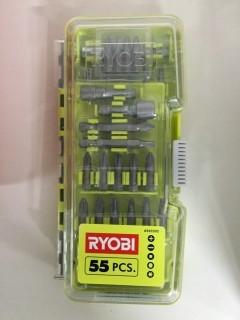 55pc Ryobi Screwbit Set.