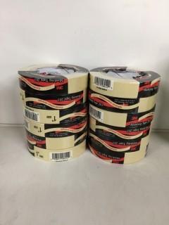 Lot of (12) Rolls of 3M Masking Tape.