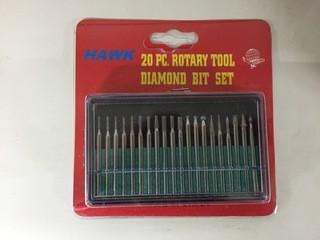 20pc Rotary Tool Diamond Bit Set.