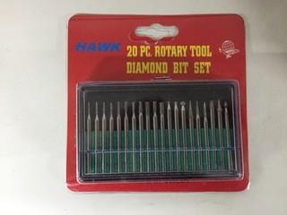 20pc Rotary Tool Diamond Bit Set.