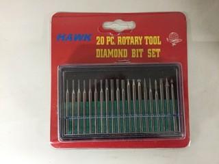 20pc Rotary Tool Diamond Bit Set.