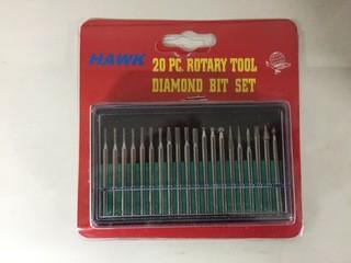 20pc Rotary Tool Diamond Bit Set.
