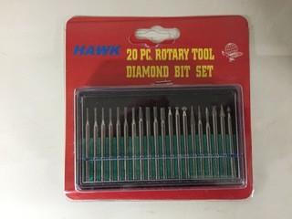 20pc Rotary Tool Diamond Bit Set.