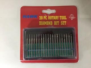 20pc Rotary Tool Diamond Bit Set.