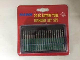 20pc Rotary Tool Diamond Bit Set.