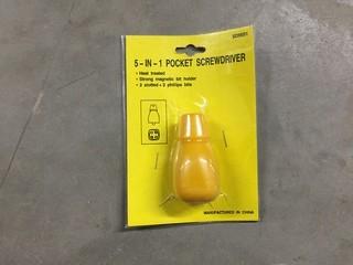 Lot of (2) 5-in-1 Pocket Screwdrivers.