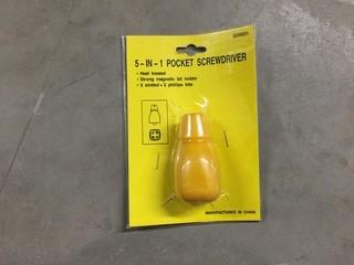 Lot of (2) 5-in-1 Pocket Screwdrivers.