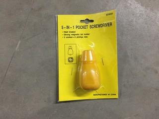 Lot of (2) 5-in-1 Pocket Screwdrivers.