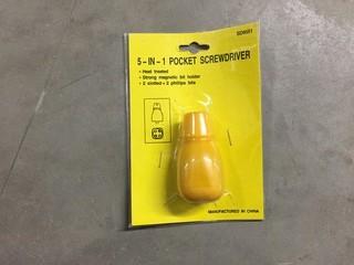 Lot of (2) 5-in-1 Pocket Screwdrivers.