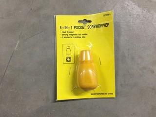 Lot of (2) 5-in-1 Pocket Screwdrivers.
