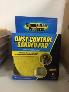 5pk Dust Control 5" Sander Pads.