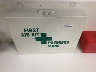 Metal First Aid Kit.