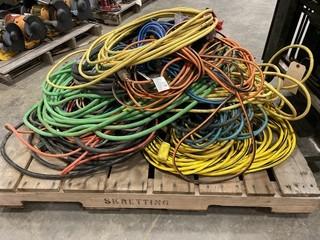 Quantity of Assorted Electrical Cords, (W-1,2,1)