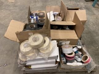 Quantity of Tape, Duct Tape, Foil Tape, Wrapid Tape, Drywallers, Tape (W-3,2,2)