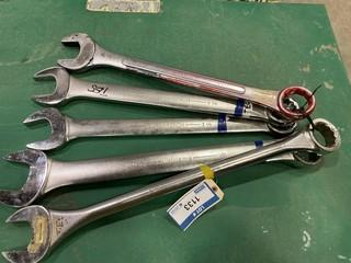 (5) Gray / Williams 2 1/8" Wrenches (W-3,3,3)
