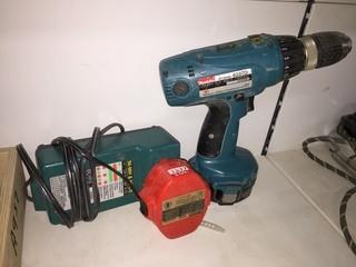 Makita 6337D Cordless Drill, Charger & Battery.