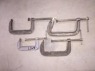 Lot of (4) C-Clamps.