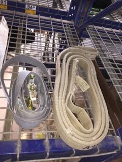 Lot of (1) Ratchet Strap & (1) Recovery Strap.