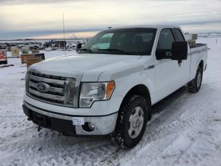 2011 Ford F150 XLT Extended Cab 4x4 P/U c/w V8, Auto, A/C, Tonneau Cover. Showing 180,302 Kms. S/N 1FTFX1EF7BFB04512.