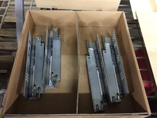 Lot of (4) Blum Tandem Full Extension Concealed Undermount Slides.
