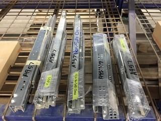 Lot of (5) Assorted Drawer Slides.