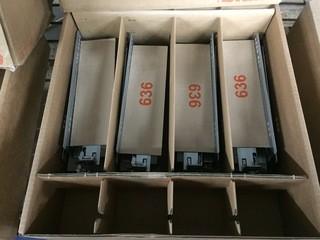 Box of (4) Pairs of Blum Movento BluMotion Slides.