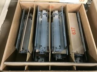 Box of (5) Pairs of Blum Movento BluMotion Slides.