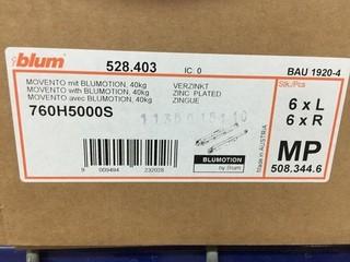 Qty of Blum BluMotion Slides.