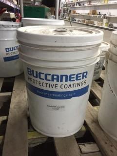5 Gallon Bucket of Bucaneer W/B Smokey Grey Floor Coating.