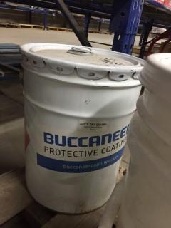 5 Gallon Bucket of Bucaneer Black Quick Dry Enamel.
