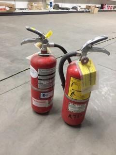 Lot of (2) Fire Extinguishers.