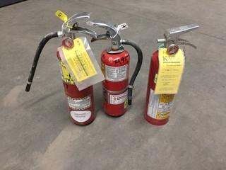 Lot of (3) Fire Extinguishers.