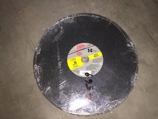 Qty of Task 14" Metal Chop Saw Cutting Wheel.
