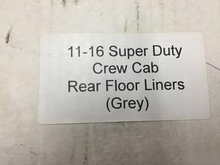 WeatherTech 2011-16 Super Duty Rear Floor Liners.