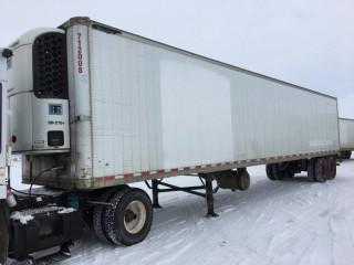 2001 Great Dane 53' T/A Van Trailer c/w Air Ride Susp., Thermo King Whisper Reefer. S/N 1GRAA96271W005103.