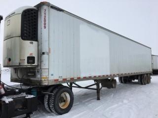 2001 Great Dane 53' T/A Van Trailer c/w Air Ride Susp., Thermo King Whisper Reefer. S/N 1GRAA96291W005104.