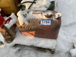 Metal 22L Boat Fuel Tank.