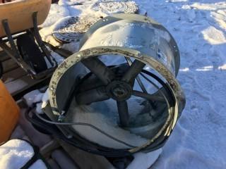Devilbiss Inline Fan, Leeson 3 Phase Motor.
