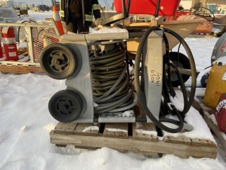 Garden Hose w/Cart & Roll Up Reel.