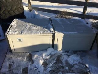 Plastic Two Door Three Shelves Storage Cabinet 17"x30"x70".