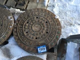Metal Storm Sewer Covers.