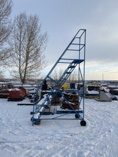 Ten Step Rolling Safety Ladder.