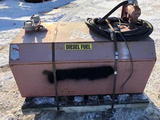 Metal Slip Tank c/w 15 GPM 12 Volt DC Pump.
