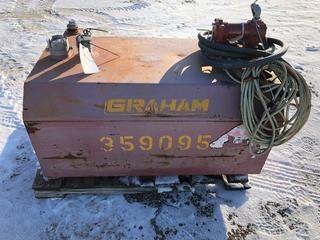 Graham Metal Slip Tank c/w 15 GPM 12 Volt DC Pump.