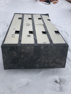 Storage Locker Eight Door. 18"x47 3/4"x82 1/2". *DAMAGED*
