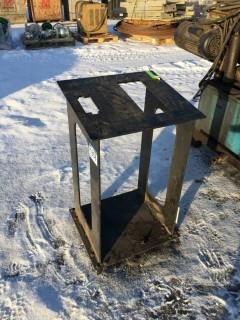 Metal Stand On Wheels.