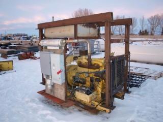 Diesel Powered Power Station 6 Cylinder Showing 15855 Hours.