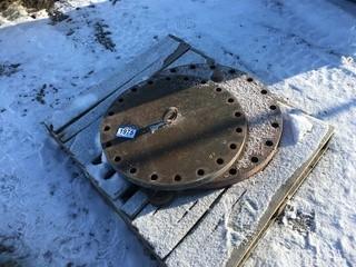 Lot of (2) 27 1/2" Flanges.