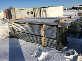 Lot of (29) Steel Studs 2"x6"x166". **Top Row Only**
