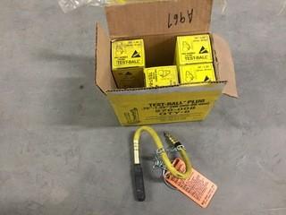 Lot of (5) 3/4"-1 1/4" Test Ball Plugs.